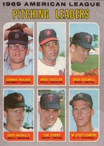 1970 Topps Pitching Leaders Card