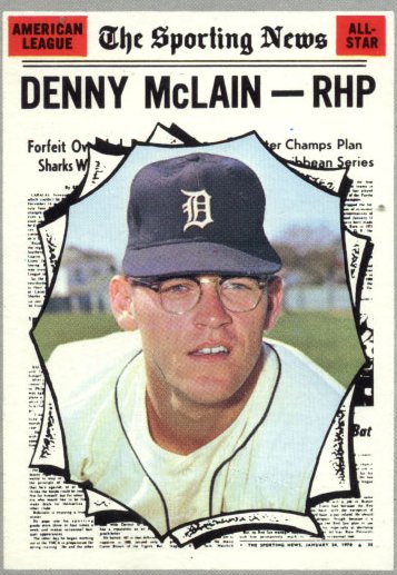 Denny McLain 1970 Sporting News Card