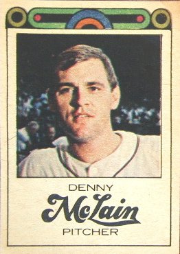 Denny McLain Detroit Free Press Card (Front)